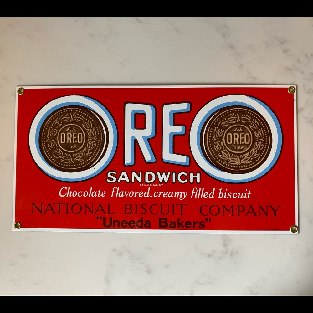 Porcelain Oreo Sign